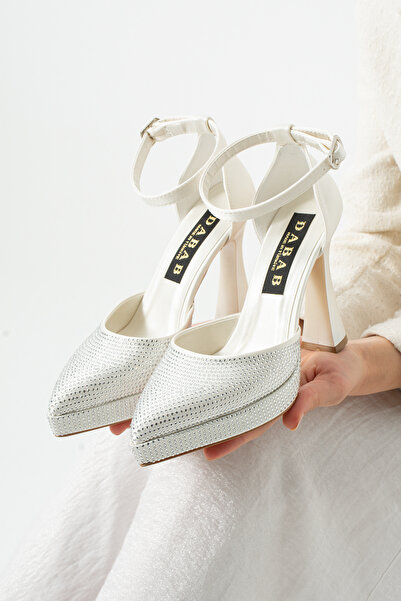 dabab shoes Serenya Women's Pointed Toe 11 cm Platform Heeled Evening Dress S...