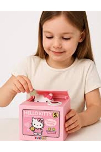 QUEEN AKSESUAR Hello Kitty the Thief Cat Money-Swallowing Automatic Piggy Ban...
