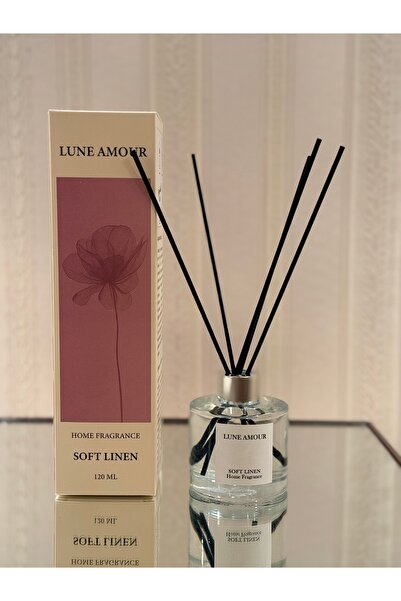 Lune Amour Uzun Süre Kalıcı 120 ml Bambu Çubuklu Soft Linen Oda Kokusu Gümüş ...