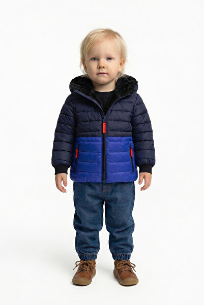 D1fference ERKEK-KIZ Bebek ve Çocuk Şişme Mont Su ve Rüzgar Geçirmez Kürk Ast...