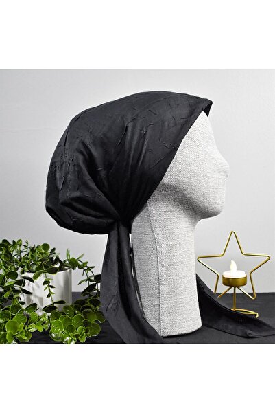 Anatolye Siyah Bambu Eşarp Bone