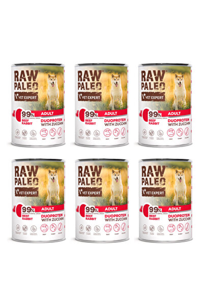 Other Mokra karma dla psa Raw Paleo Beef&Rabbit Adult Conservă 6 x 400g