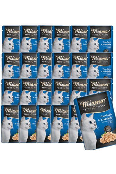Other Hrană umedă pentru pisici MIAMOR Fileuri de ton în jeleu de crab 24x100g