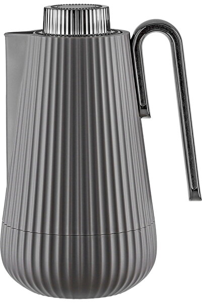 AZOZ MERCHLY Thermos, 0.7 Liter, Nickel Handle, Glass Interior, Pump - Glossy...