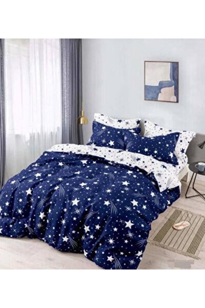 Galaxy Double Bed Cotton Finet Bedding Set 6 Pieces