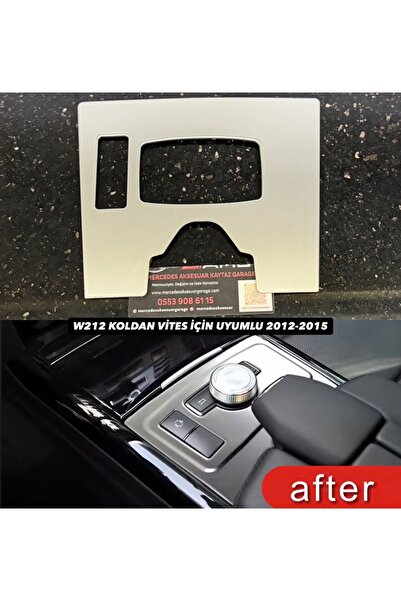 kaytaz MERCEDES W212 ORTA KONSOL KROM KAPLAMA 2012-2015 KOLDAN VİTES ARAÇLAR ...
