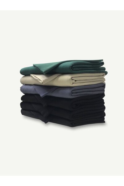 Yiğit Kumaş Ribbed Raster 3 Yarn Fabric Set, Sizes 6 Pcs from 100-115 cm