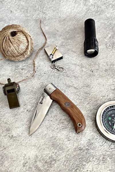 SürLaz Isme Özel Cep Çakı El Yapımı Ay Yıldız Ve Kayı Seti