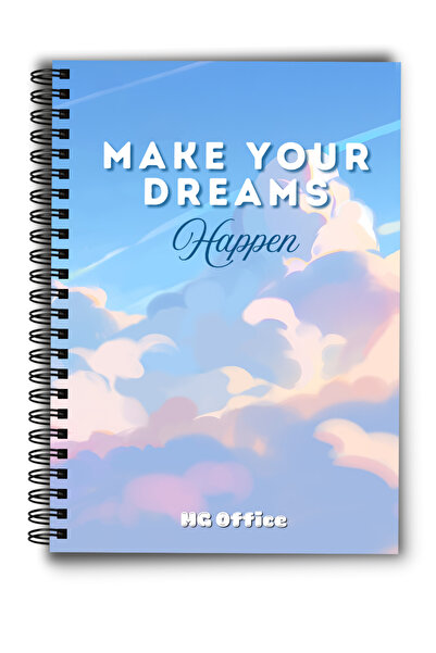 MG Office Σπιράλ τετράδιο A5 Dictando 80 φύλλα - Τα όνειρα γίνονται πραγματικ...