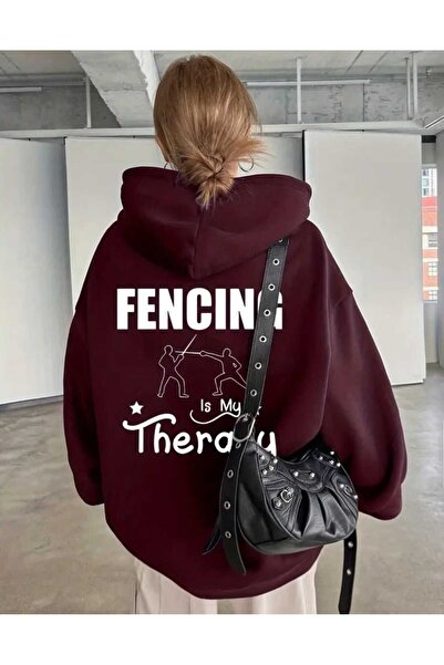 DİVİN Bordo Hooded Sweatshirt – Warm, Comfortable, and Trendy Design