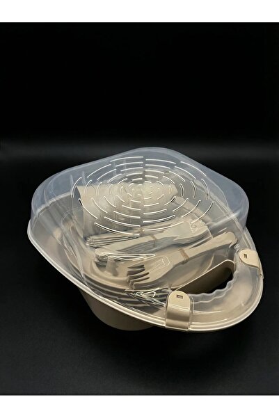 Florya Concept 4 Kişilik Piknik Seti Kilitli Plastik Kutulu Çatal Kaşık Bıçak...