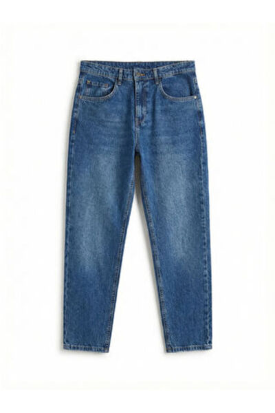 LC Waikiki Artı-Store Men's Loose-Fitting Jeans, Made of Cotton Denim Fabric