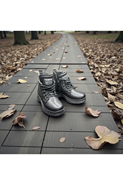 Wanetti Lanetti Girls' Zippered Lace-Up Cold-Proof Non-Slip Sole Boots