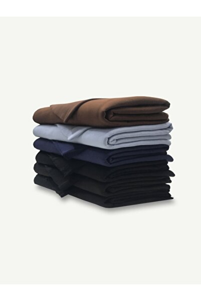 Yiğit Kumaş Set de țesături cu nervuri cu căptușeală din fleece cu 3 fire, 6 ...