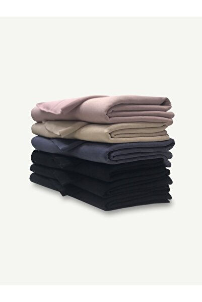 Yiğit Kumaş Set de țesături cu nervuri cu căptușeală din fleece cu 3 fire, 6 ...