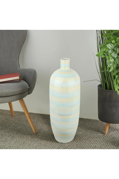 Generic مزهرية معدنية بتصميم مميز، صنع في الهند