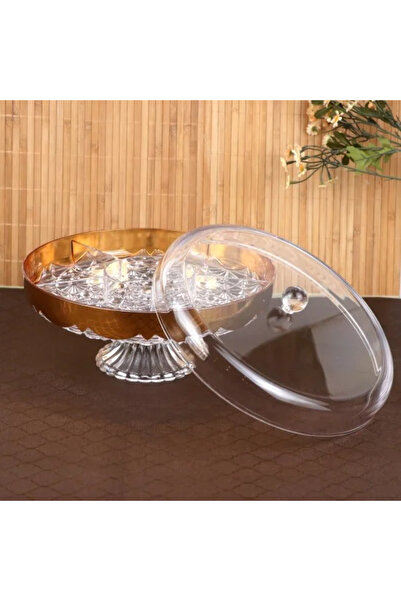 Generic Nut box with gold accents and acrylic lid