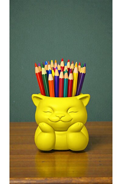 krh 3d print Desktop Pen Holder with Cute Cat Design |   Stylish Organizer fo...