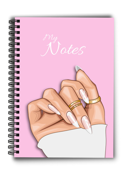 MG Office A5 Dictando Spiral Notebook 80 sheets - Girly Pink