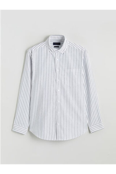 LC Waikiki Artı-Store 100% Cotton Oxford Fabric Made Striped Patterned Men's ...