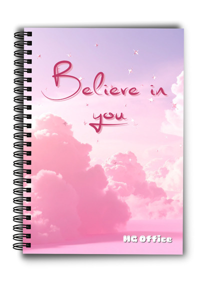 MG Office A5 Vellum Spiral Notebook 80 sheets - Believe in You