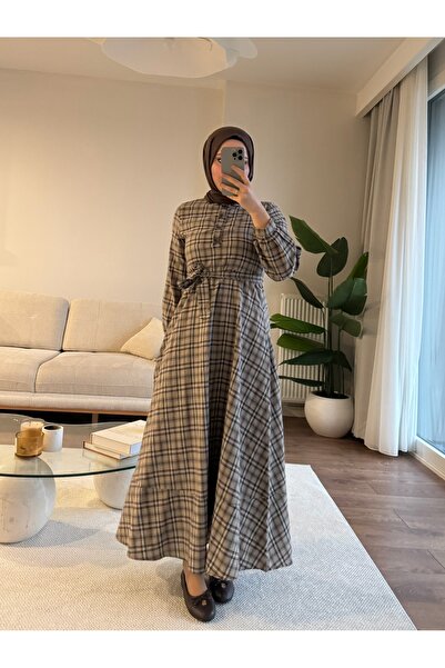 Nuvira Luna Ekose Elbise