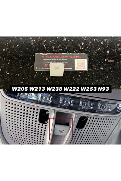 kaytaz MERCEDES SUNROOF TUŞ GRİ W205 W213 W253 W222 0009002907 7H52-1