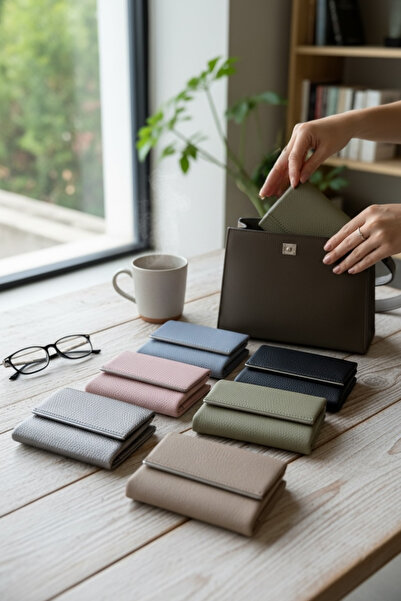 LOVE Kadın Vegan Suni Deri Cüzdan-Şık ve Minimal Tasarım