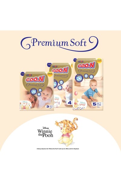 Goo.n Premium Soft 3 Numara Süper Yumuşak Bant Bebek Bezi Fırsat Paketi - 76 ...