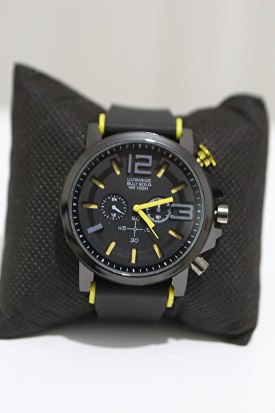 LUXON COLLECTION SU GEÇİRMEZ ŞIK TASARIM SARI RENK UNİSEX KOL SAAT