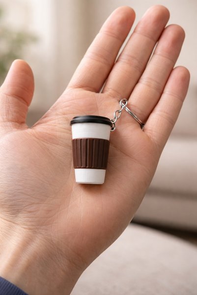 Eyiser Store Mini Coffee Cup Keychain |   Advantageous Pack of 30