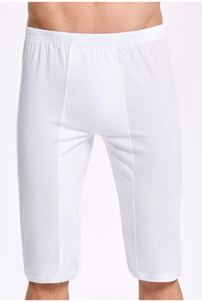 İlke ملابس داخلية رجالية، بيضاء، 100% قطن، طول تحت الركبة، طقم من 6 قطع