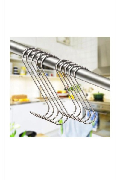 OEM Set 30 carlige din inox pentru macelarie sau afumatoare carne, tip S, 15 cm