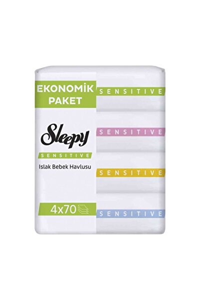 ASPARTAM 10 قطع مناشف سليبي المبللة الحساسة مقاس 4x70