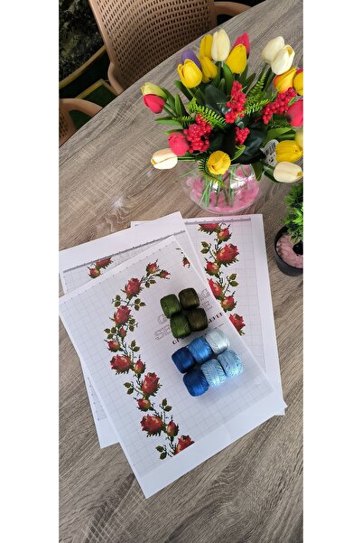 MODATU Goncagül seccade şablonu ve domino ipleri