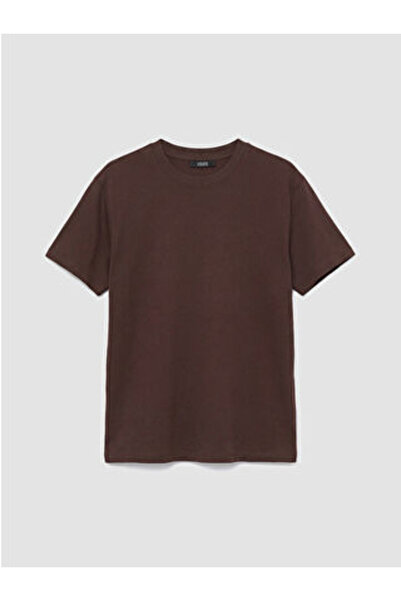 LC Waikiki artı-store Γυναικείο μπλουζάκι με λαιμόκοψη ποδηλάτου, κατασκευασμ...