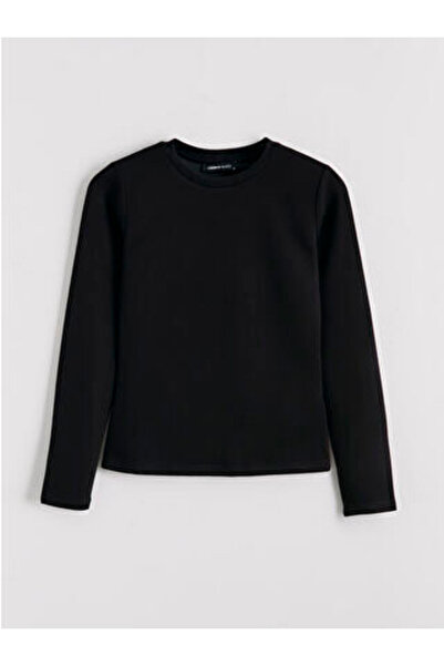 LC Waikiki M1 Sezon Black Crew Neck Soft Touch Women's Bodysuit