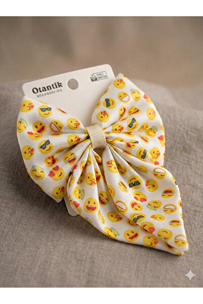 Renkli kids Girl Child Teen Emojis Ribbon Bow Buckle