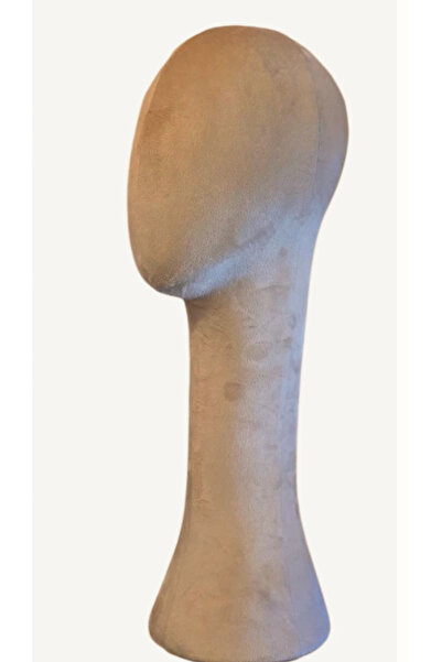 MD Vİtrin Dekorasyon SÜET KUMAŞ UZUN KAFA MANKENİ PERUK MANKENİ