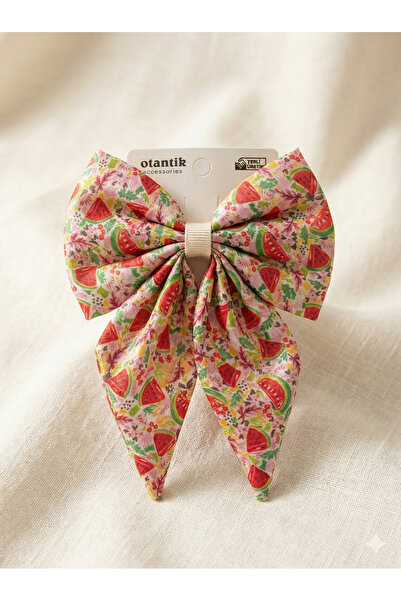 Renkli kids Girl Child Teen Emojis Ribbon Bow Buckle