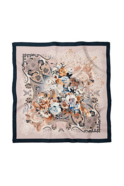 Sultan İpek Ethnic Floral Patterned Scarf / Bandana 70X70Cm
