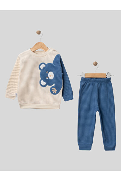 baby kids colors Baby Boys 2-Piece Embroidered Set with Different Sleeve Deta...