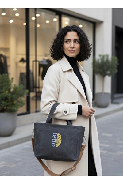 Online Mumlu Canvas Tote Bag and Shoulder Bag