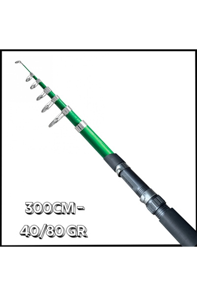 Uygunayakala Uyguna-Yakala Yeşil - 300cm - 40/80 Gr -Teleskopik Olta Kamışı -...