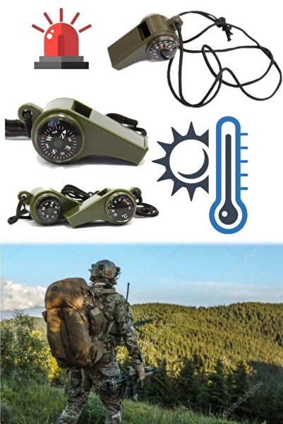 Munico Yürüyüş Pusulalı Ve Termometreli Ipli Düdük Prof 3 In 1 Outdoor Düdük ...
