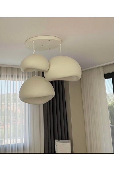 abacıshop Modern tasarım 30/40/50cm sarkıt beton sarkıt avize üçlü set