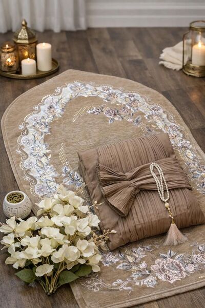 ssd Prayer mat and sheet set (modern design) - soft cotton material and disti...