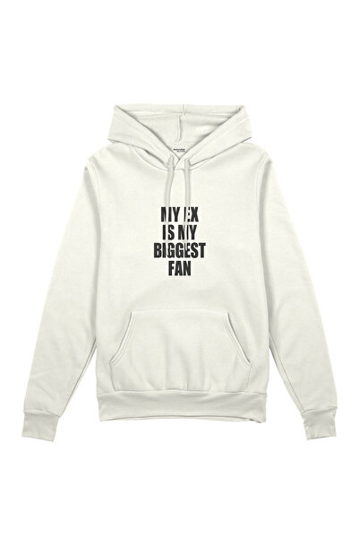 The Lucid Lab My Ex Is My Biggest Fan Oversized Hoodie - White