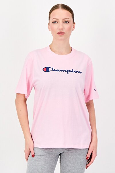 Champion Women Sportswear Fit Short Sleeve Outdoor T-Shirt, Pink