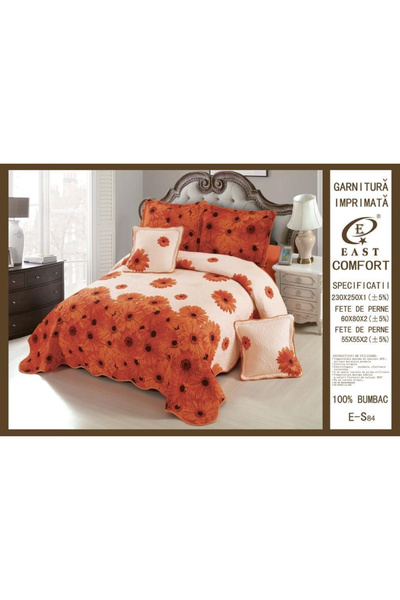 ANATOLIATEKSTILE Premium Bedspread Set, 5 Pieces, Soft Quilted Material, Doub...